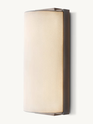 Yorke Linen Shaded Sconce 15"H - Zonesus