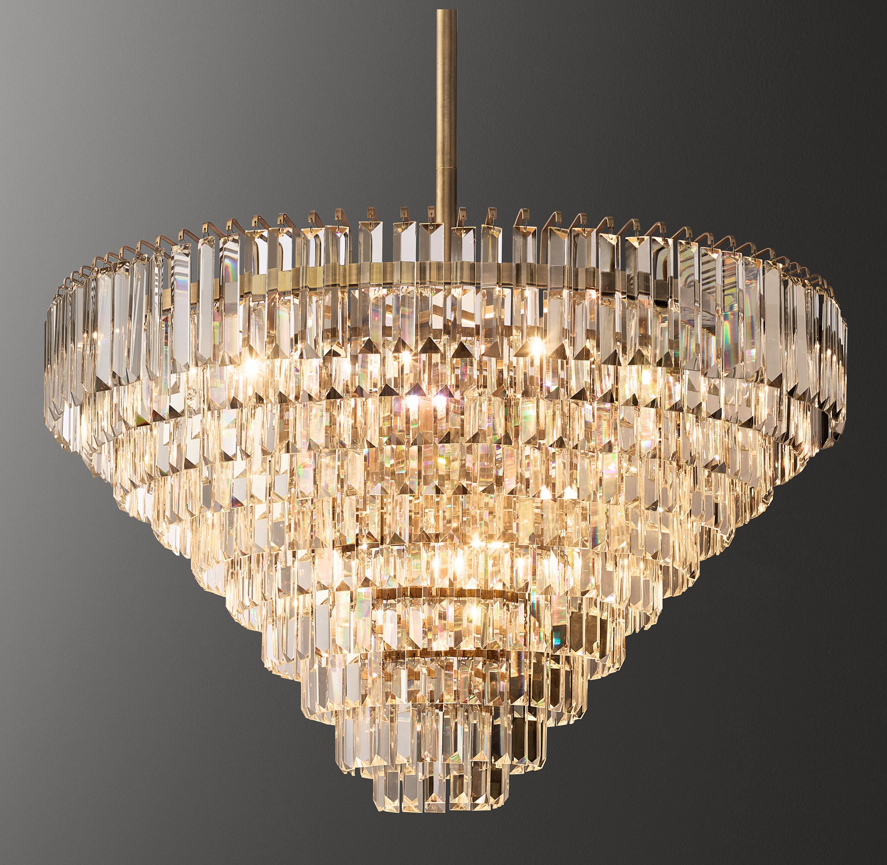 Mirabella Crystal Large Chandelier 32"D - Zonesus