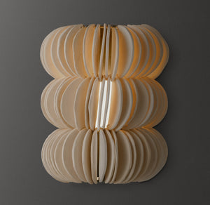 Handcrafted Clay Scallop Sconce 15"H - Zonesus