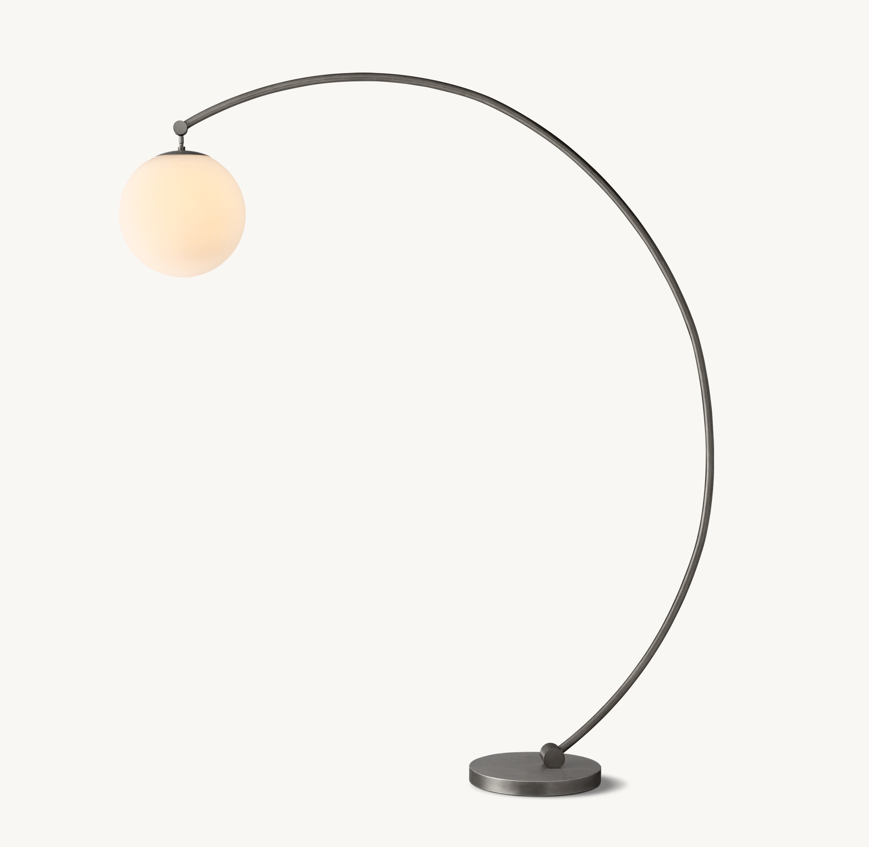 Keefe Glass Floor Lamp 80"H - Zonesus