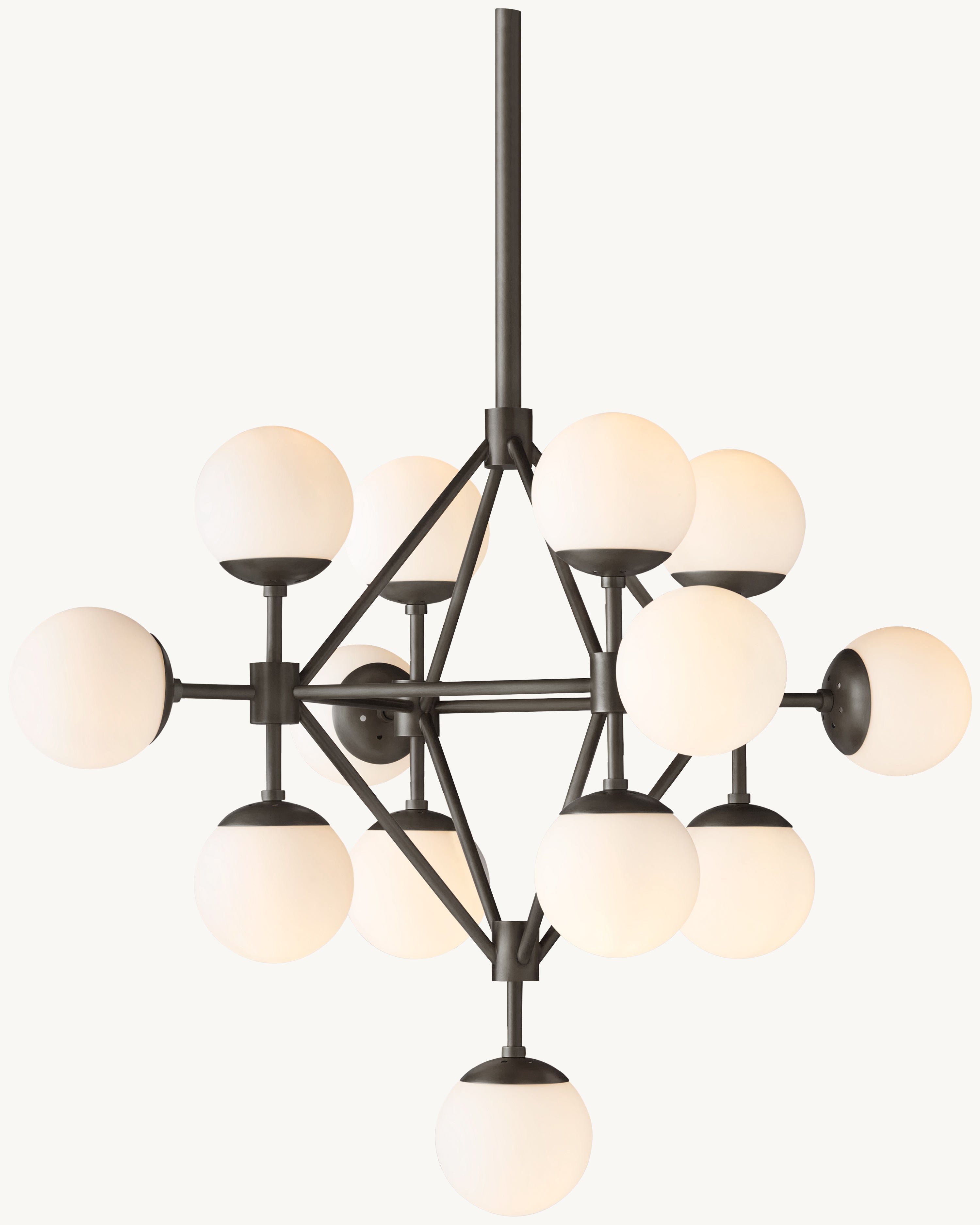 Keefe Glass Cluster Chandelier 33"D - Zonesus