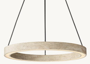 Claudio Travertine Pendant 37"D - Zonesus