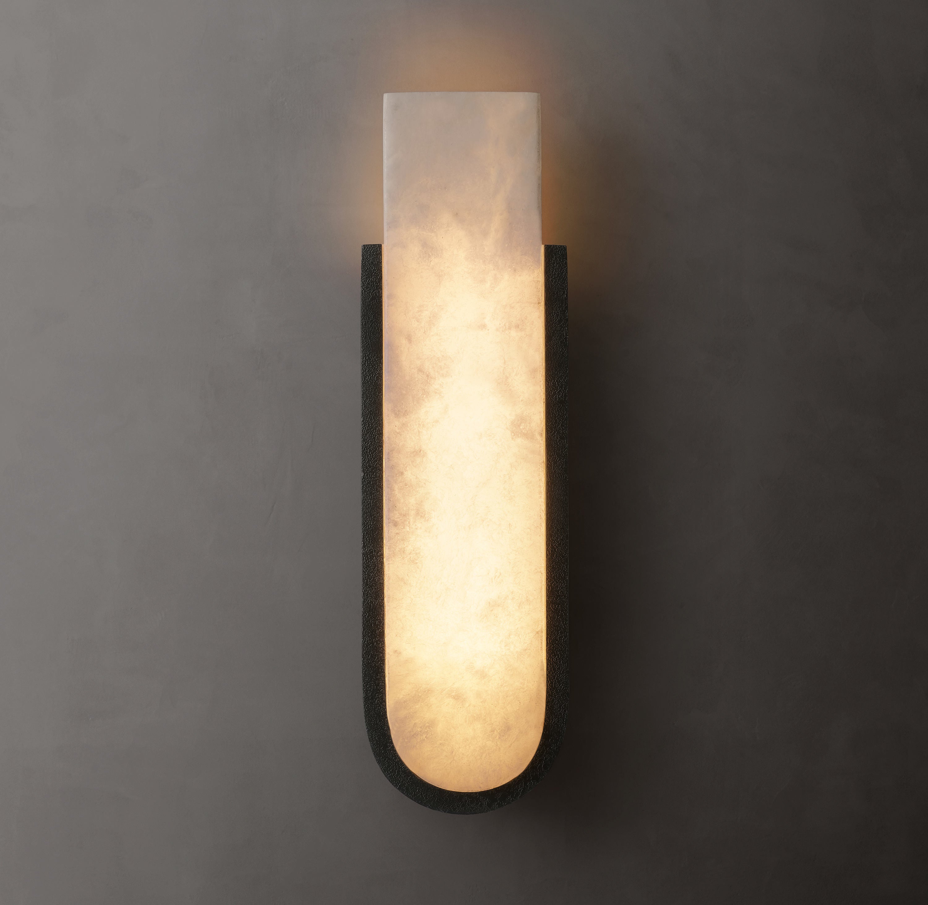 Gideon Alabaster Sconce 16"H - Zonesus