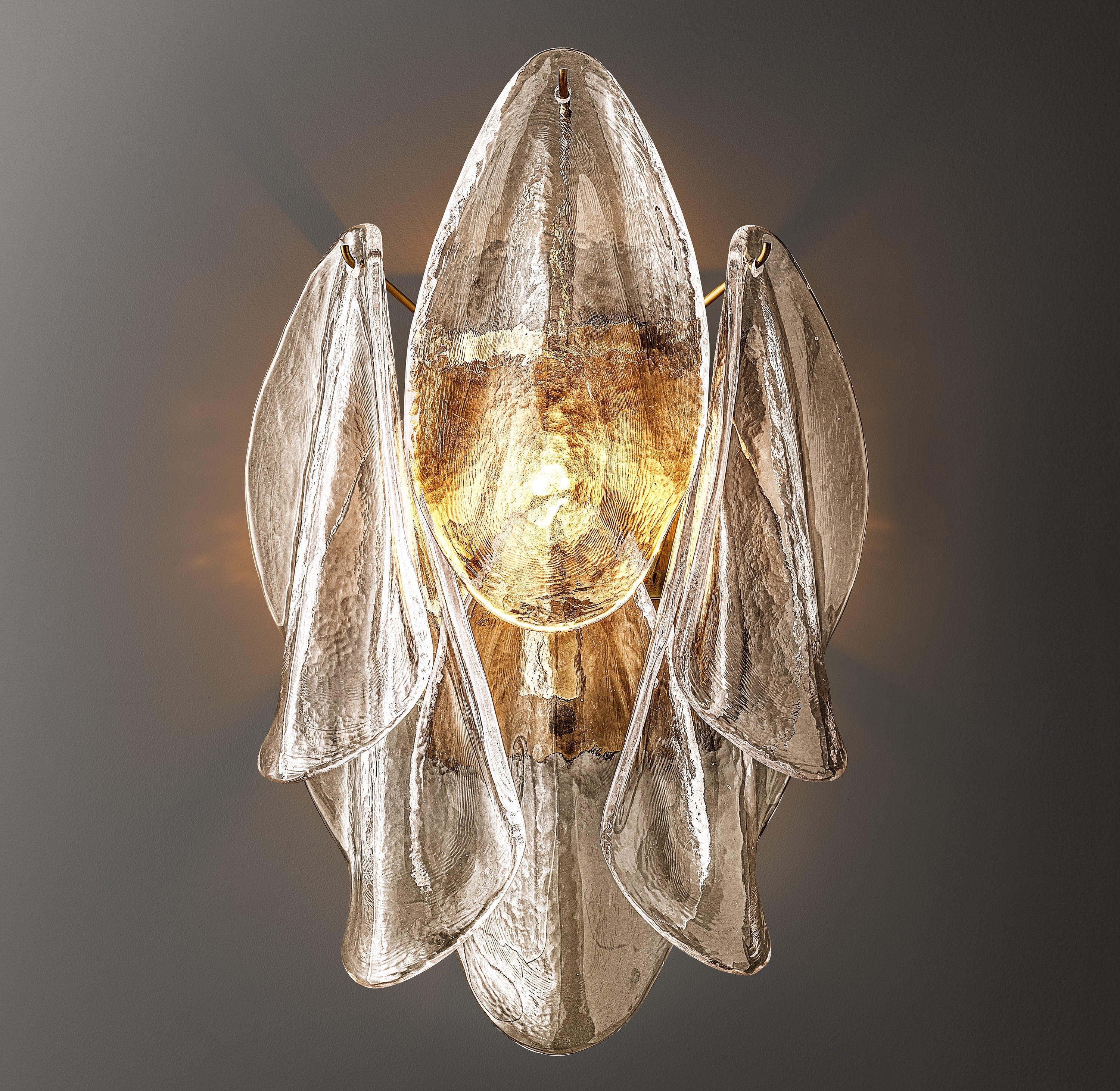 Petal Glass Sconce 16"H - Zonesus