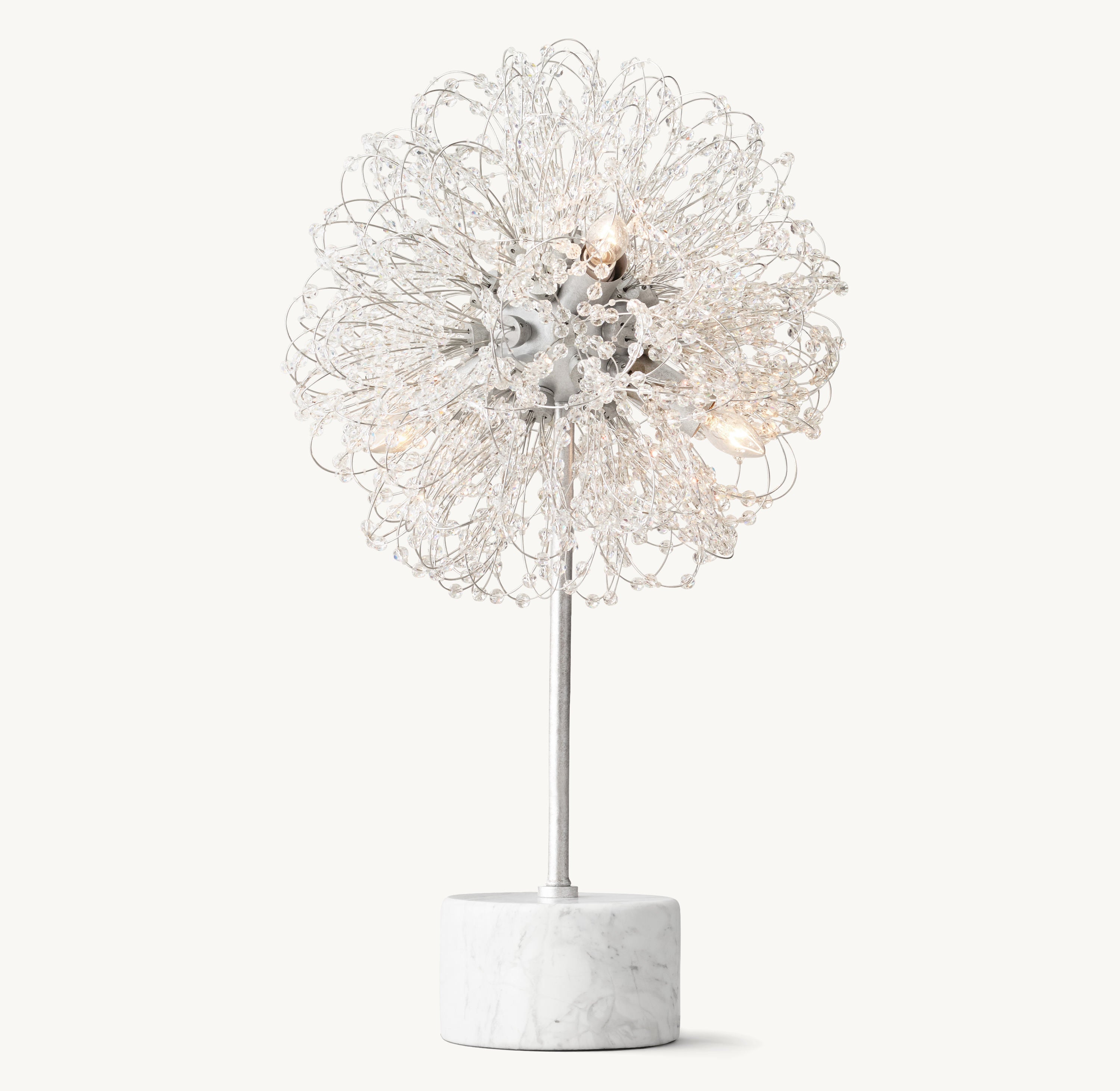 Josie Crystal Table Lamp 23"H - Zonesus