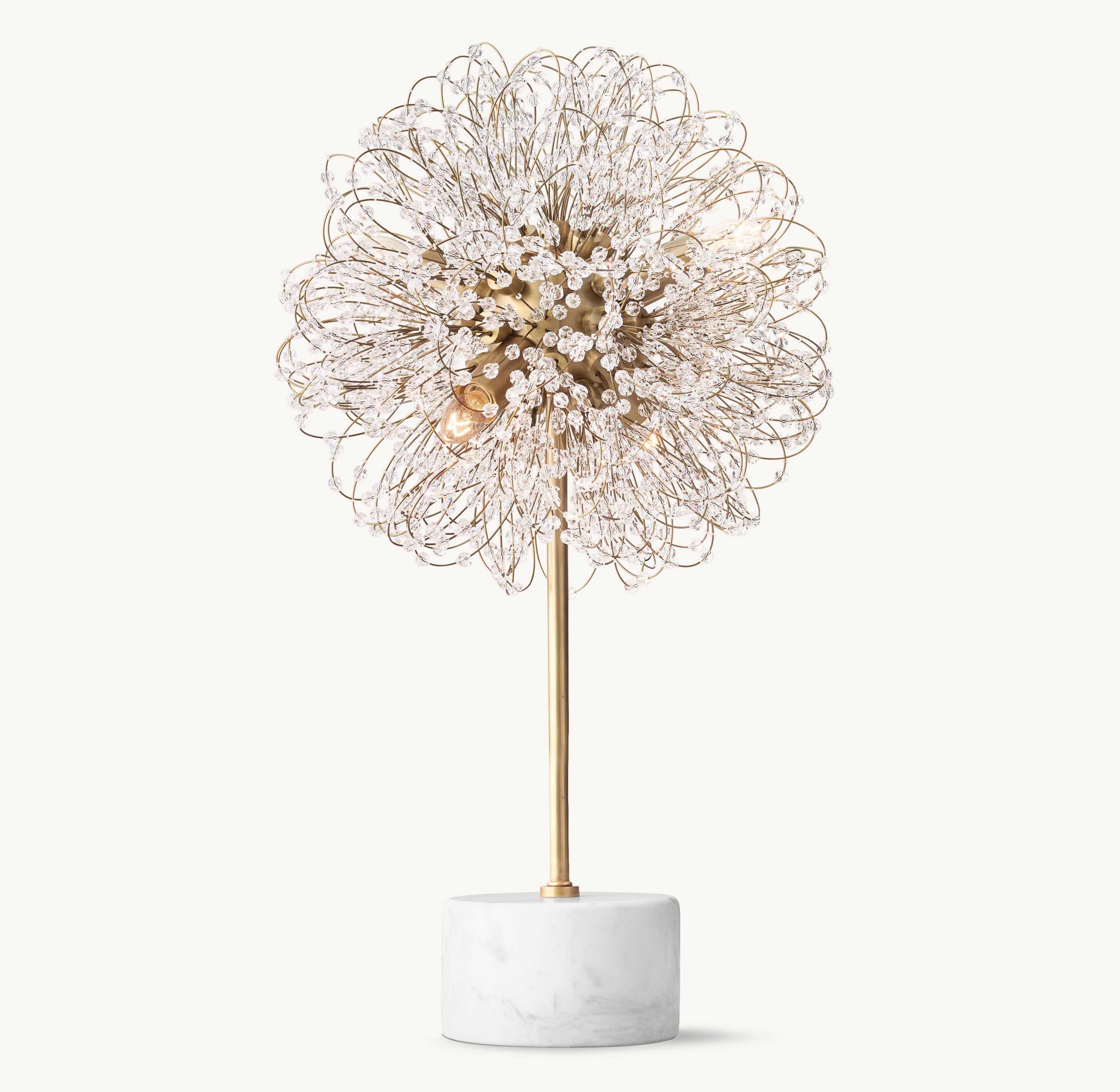 Josie Crystal Table Lamp 23"H - Zonesus