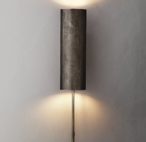 Textured Metal Double Sconce - Zonesus