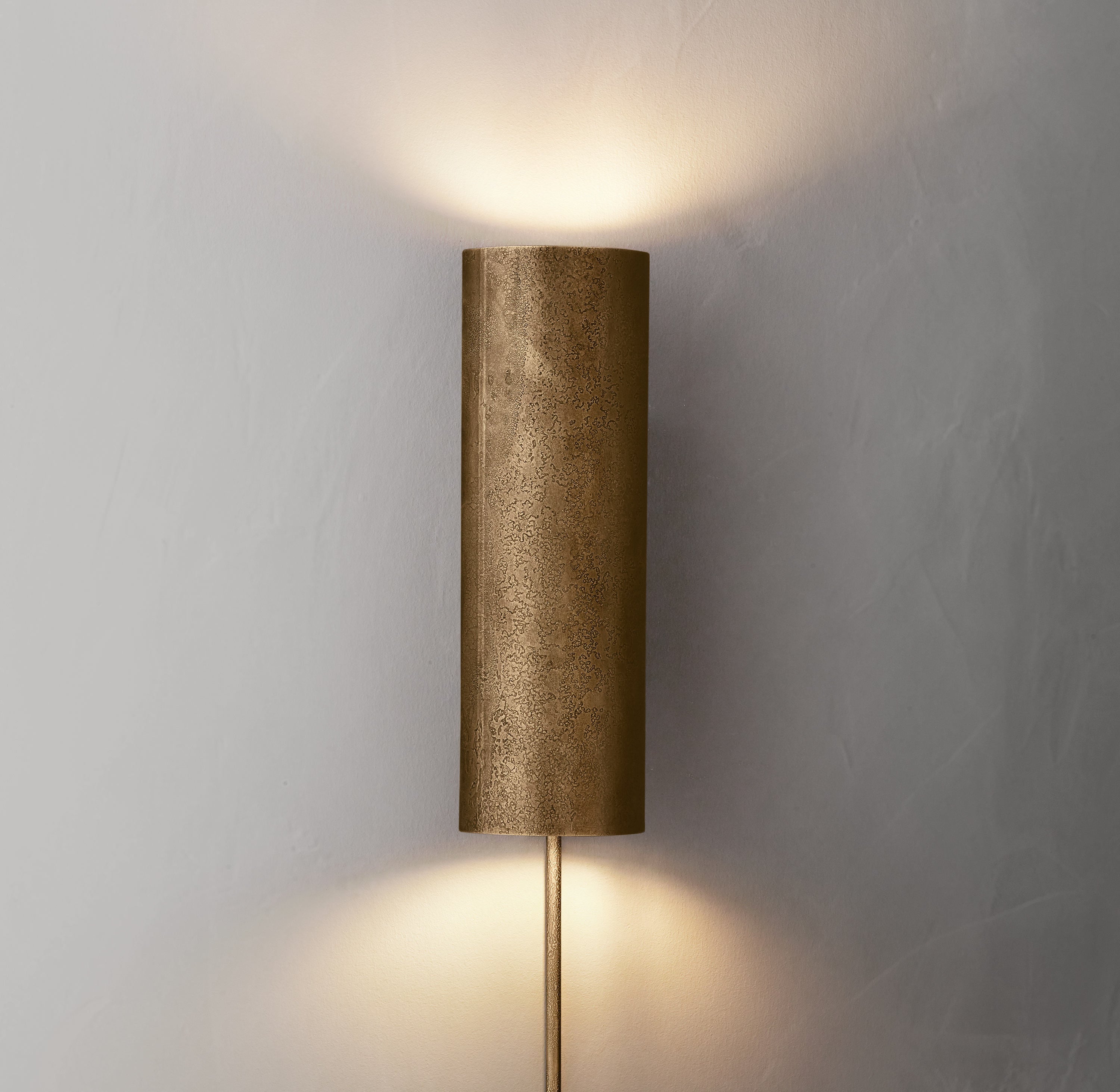 Textured Metal Double Sconce - Zonesus