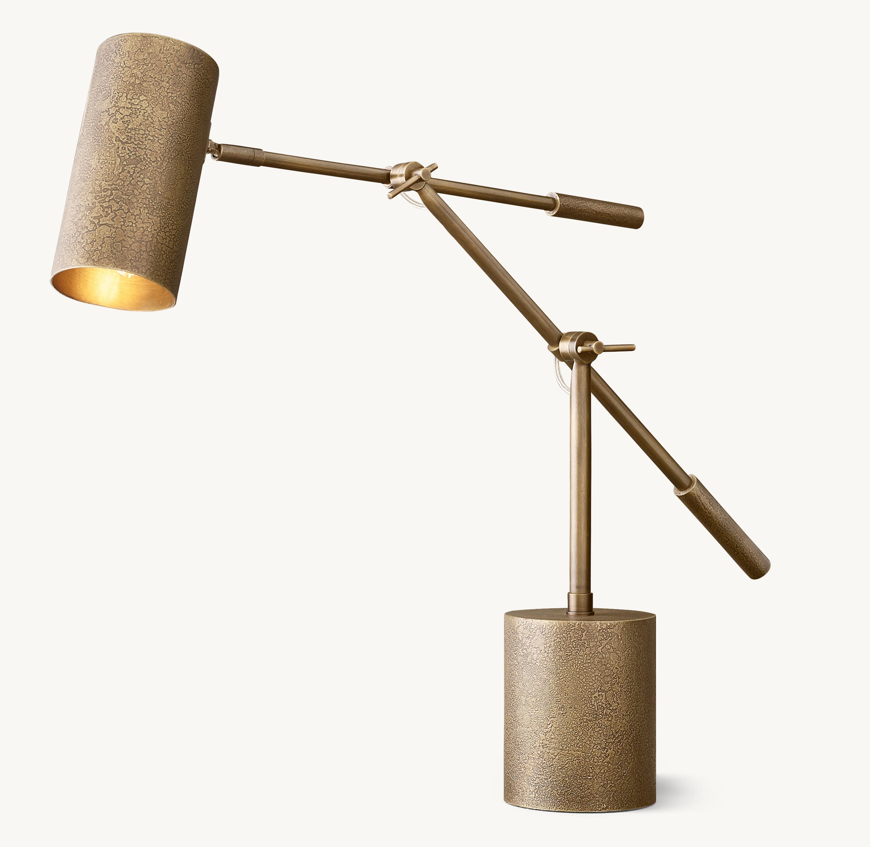 Textured Metal Task Table Lamp - Zonesus