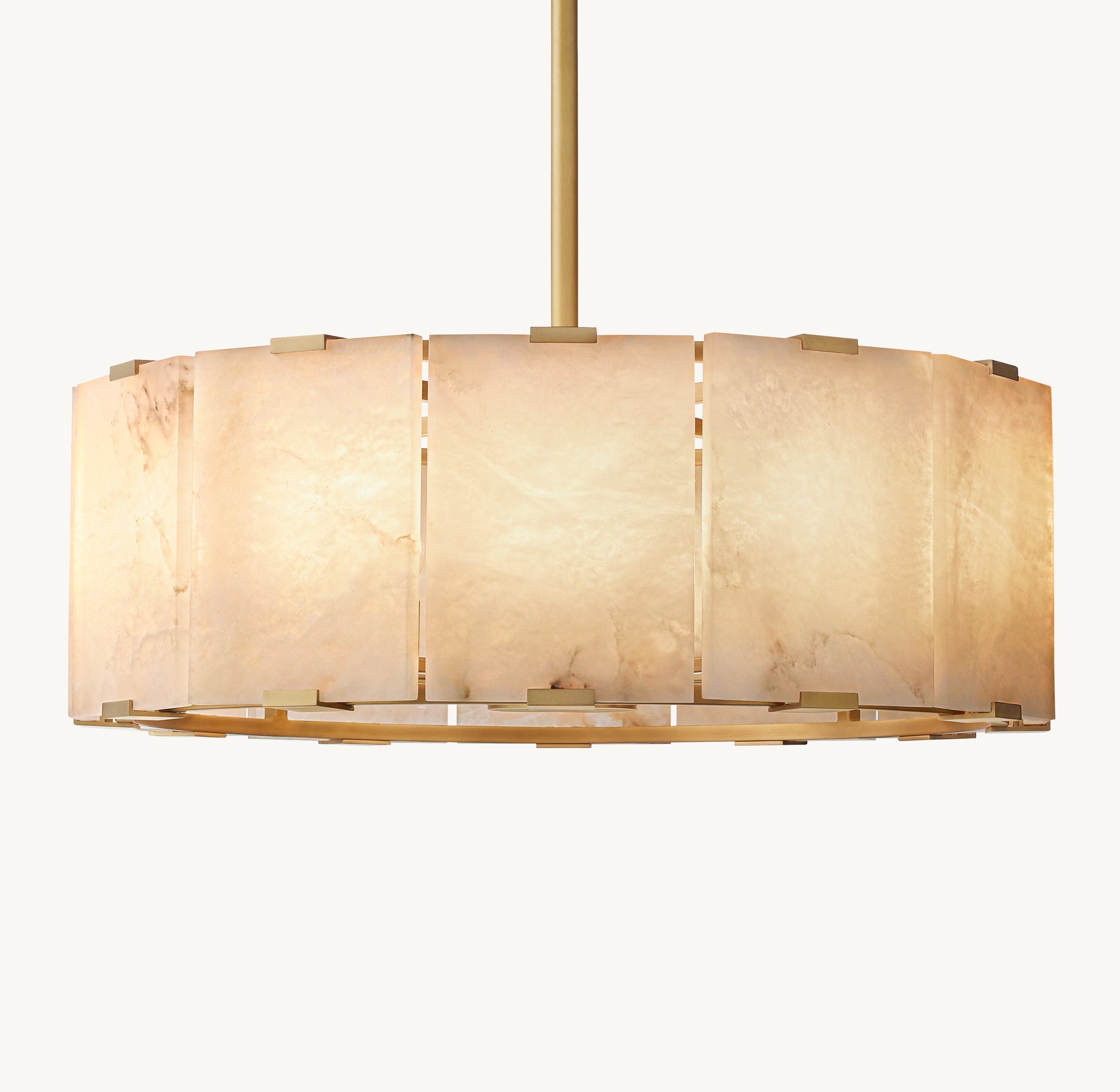 Blaire Alabaster Medium Chandelier 26"D - Zonesus