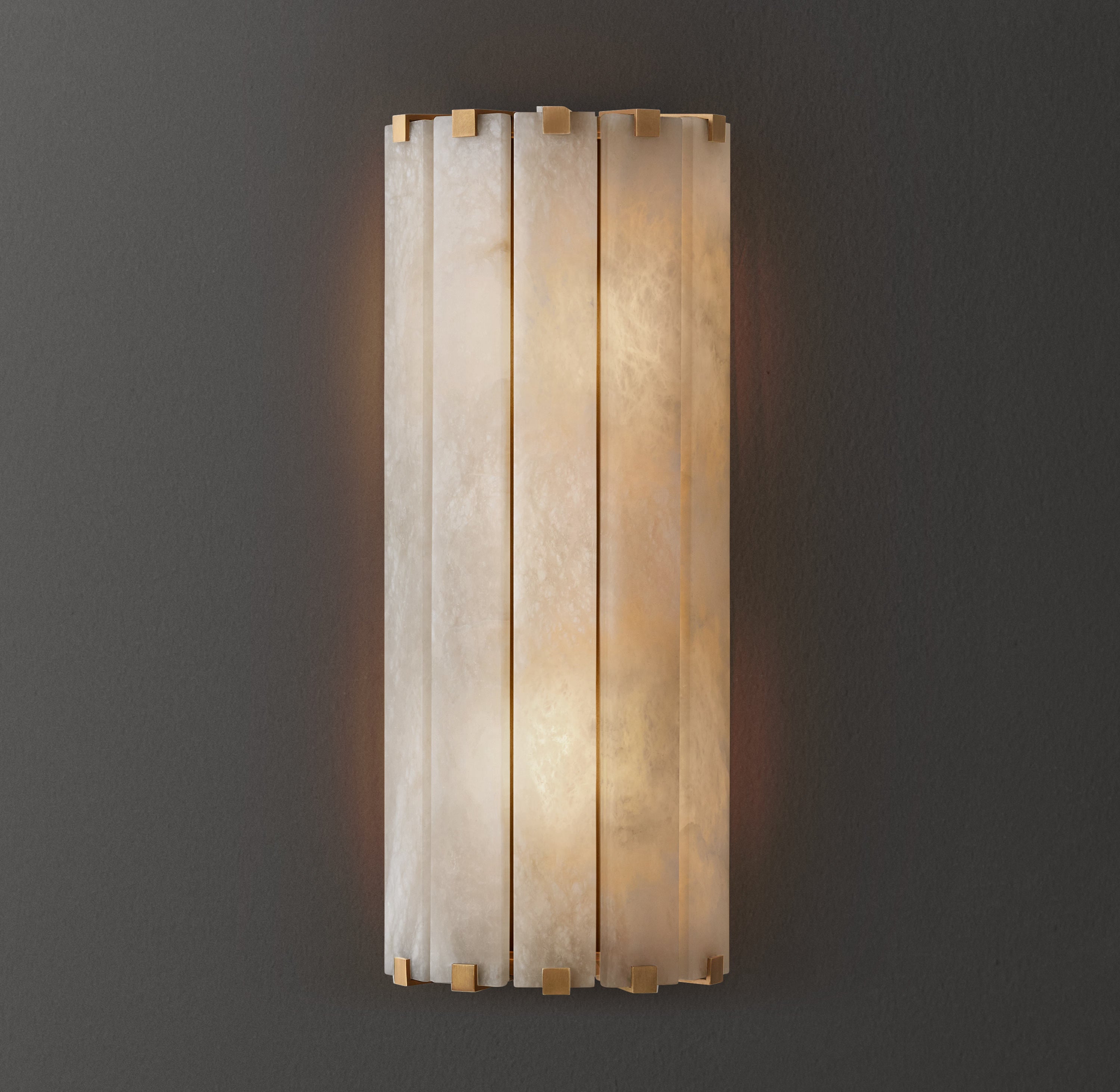 Blaire Alabaster Grand Sconce 19"H - Zonesus