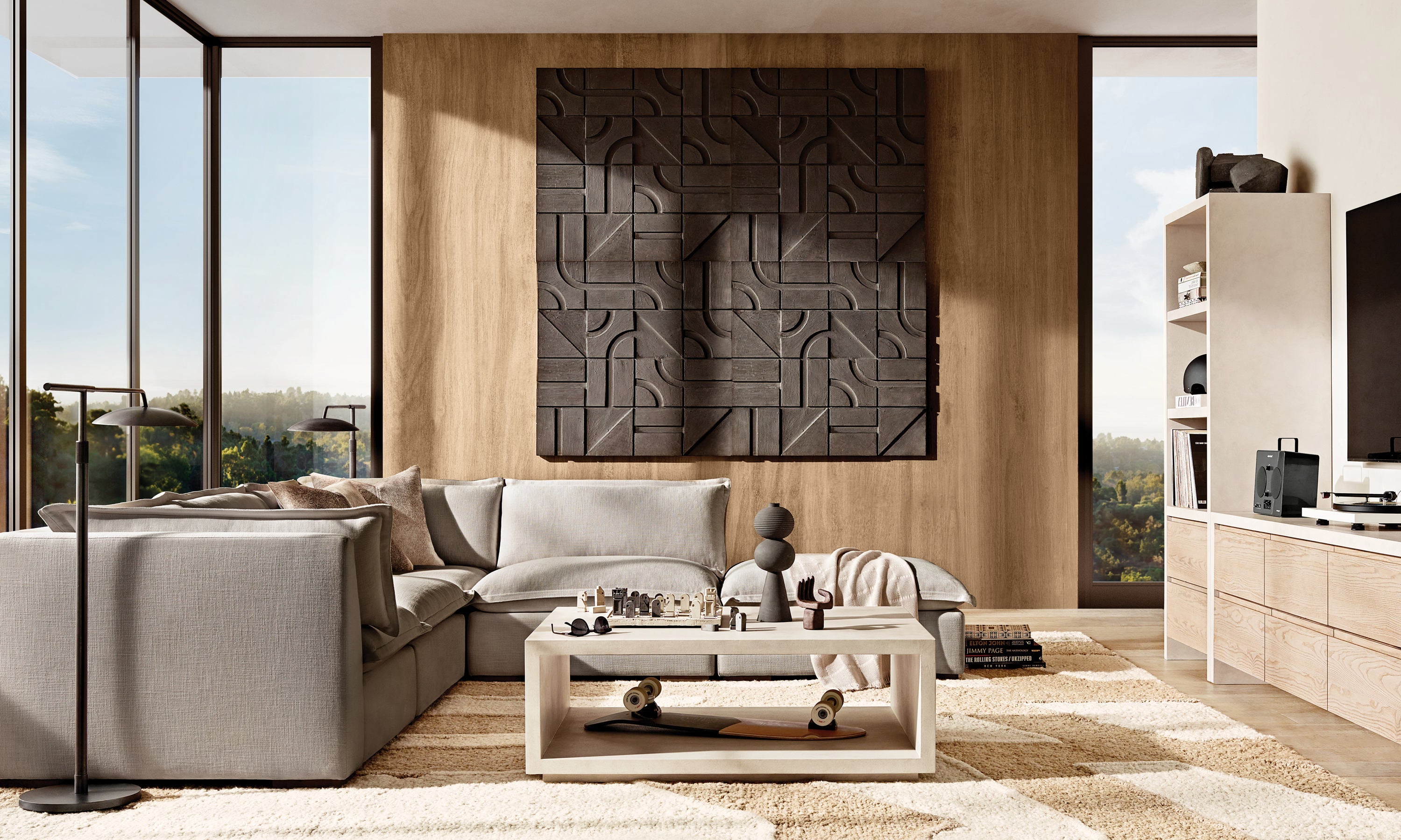 Asher Floor Lamp 48"H - Zonesus