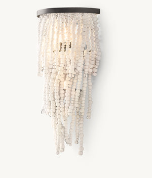 Naia Clay Bead Sconce 18"H - Zonesus