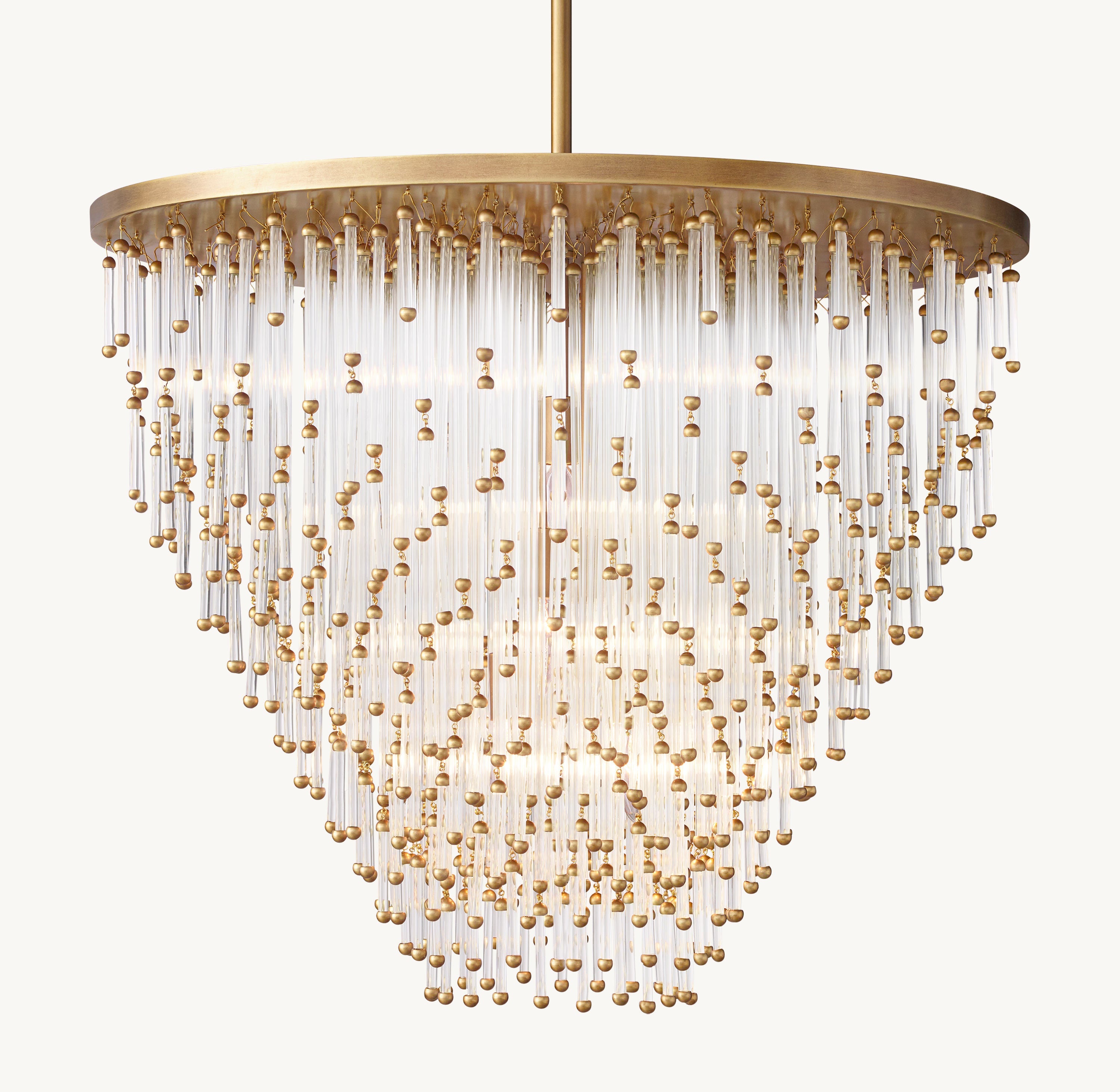 Evelina Crystal Large Pendant 28"D - Zonesus