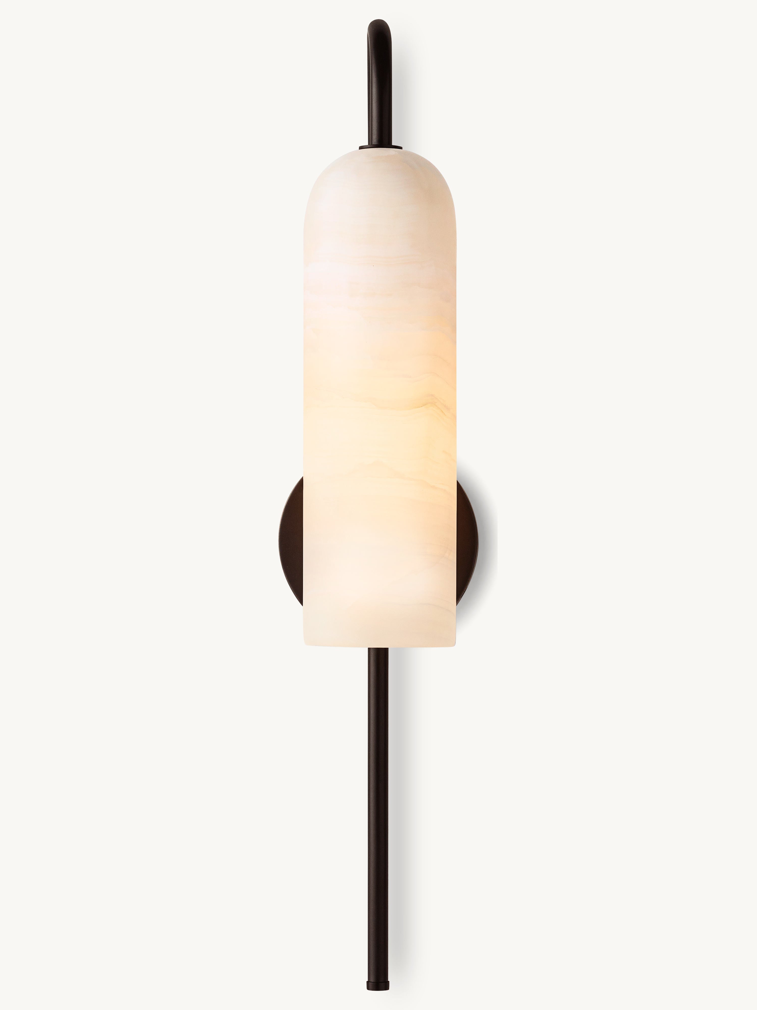 Alabaster Arc Sconce 22"H - Zonesus