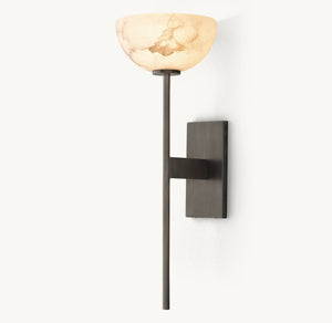 Alara Alabaster Sconce 20"H - Zonesus
