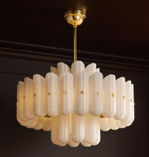 Lorna LED Double Tier Chandelier 25" 35" 46" - Zonesus