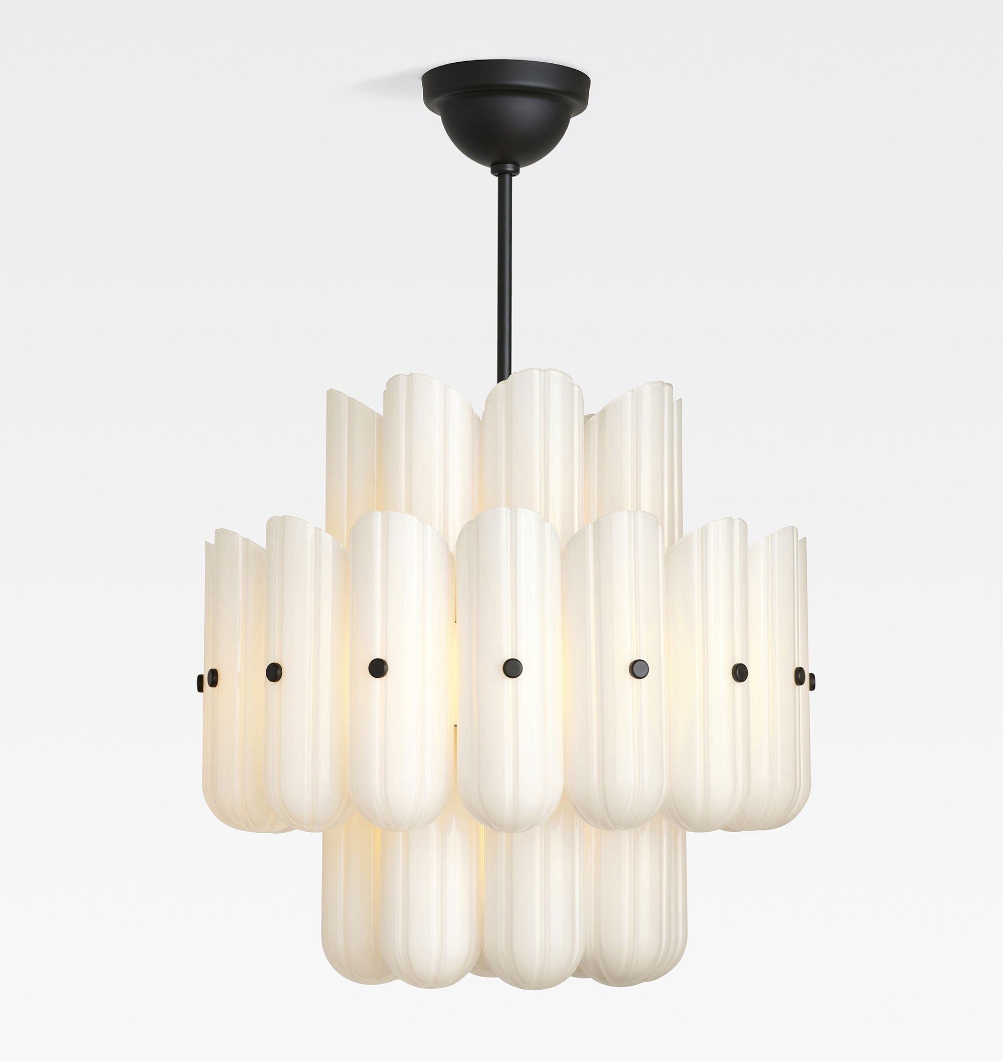 Lorna LED Double Tier Chandelier 25" 35" 46" - Zonesus