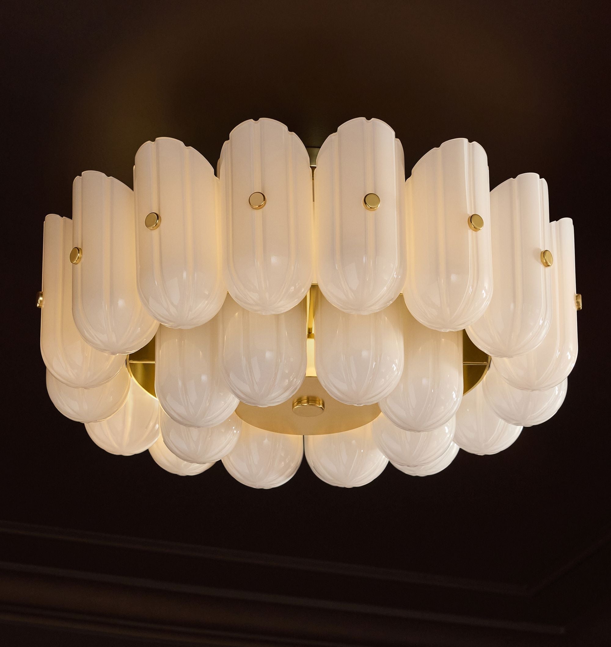 Lorna LED Double Tier Flush Mount 25" - Zonesus
