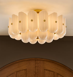 Lorna LED Double Tier Flush Mount 25" - Zonesus