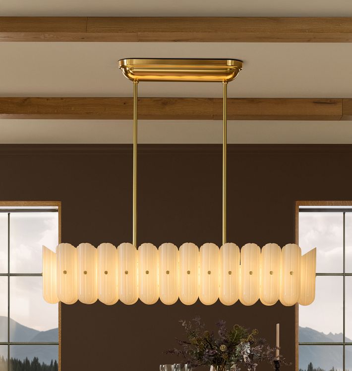 Lorna LED Linear Chandelier 55" - Zonesus
