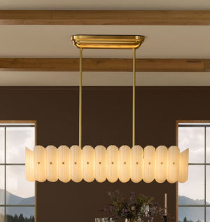 Lorna LED Linear Chandelier 55" - Zonesus
