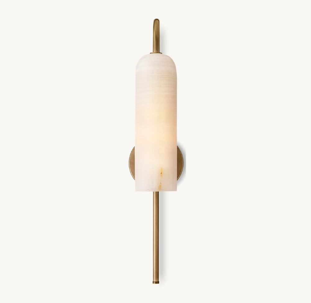 Alabaster Arc Sconce 22"H - Zonesus