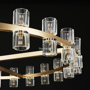 Arcachonest Round Chandelier 48" - Zonesus