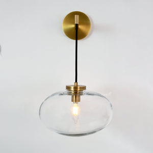 Cabretten Clear Glass Sconce 11" - Zonesus
