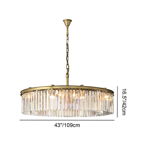 Odean Round Chandelier 44" - Zonesus