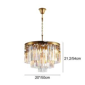 Odean Round Chandelier 20" 32" 44" Tiers - Zonesus