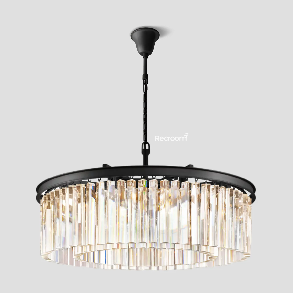Odean Round Chandelier 32" - Zonesus