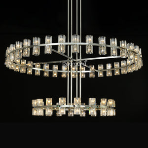 Arcachonest LED Round 2-Tier Chandelier 60" - Zonesus