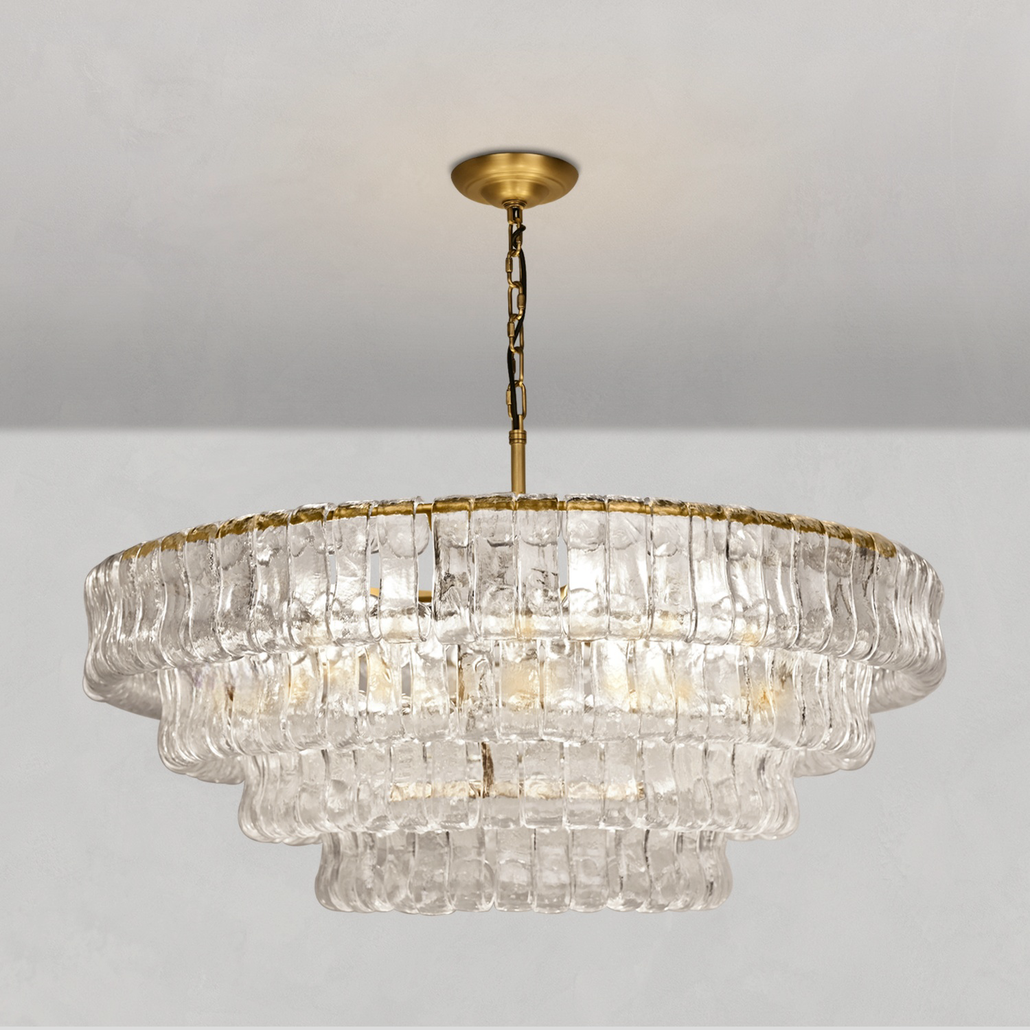 Ghiaccio Round Chandelier36" 48" 60" - Zonesus