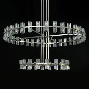 Arcachonest LED Round 2-Tier Chandelier 60" - Zonesus