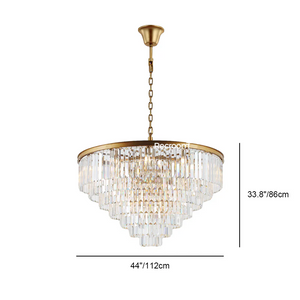 Odean Round Chandelier 20" 32" 44" Tiers - Zonesus