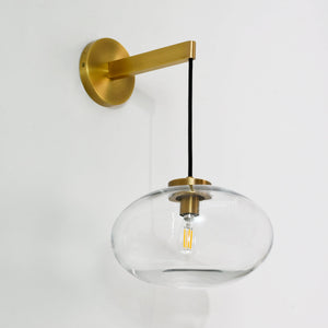 Cabretten Clear Glass Sconce 11" - Zonesus
