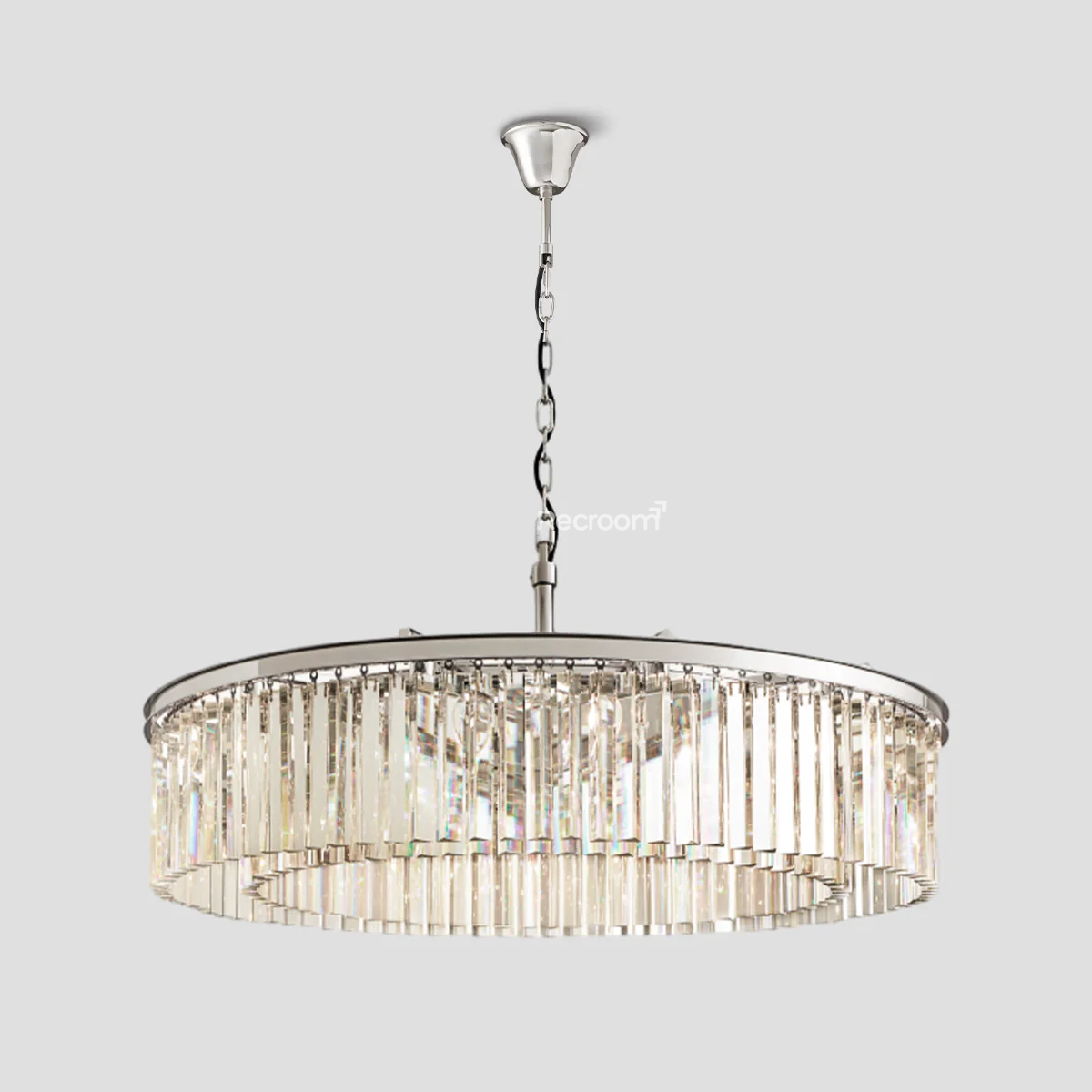 Odean Round Chandelier 44" - Zonesus