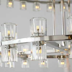 Arcachonest LED Round 2-Tier Chandelier 60" - Zonesus
