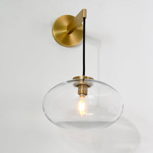 Cabretten Clear Glass Sconce 11" - Zonesus
