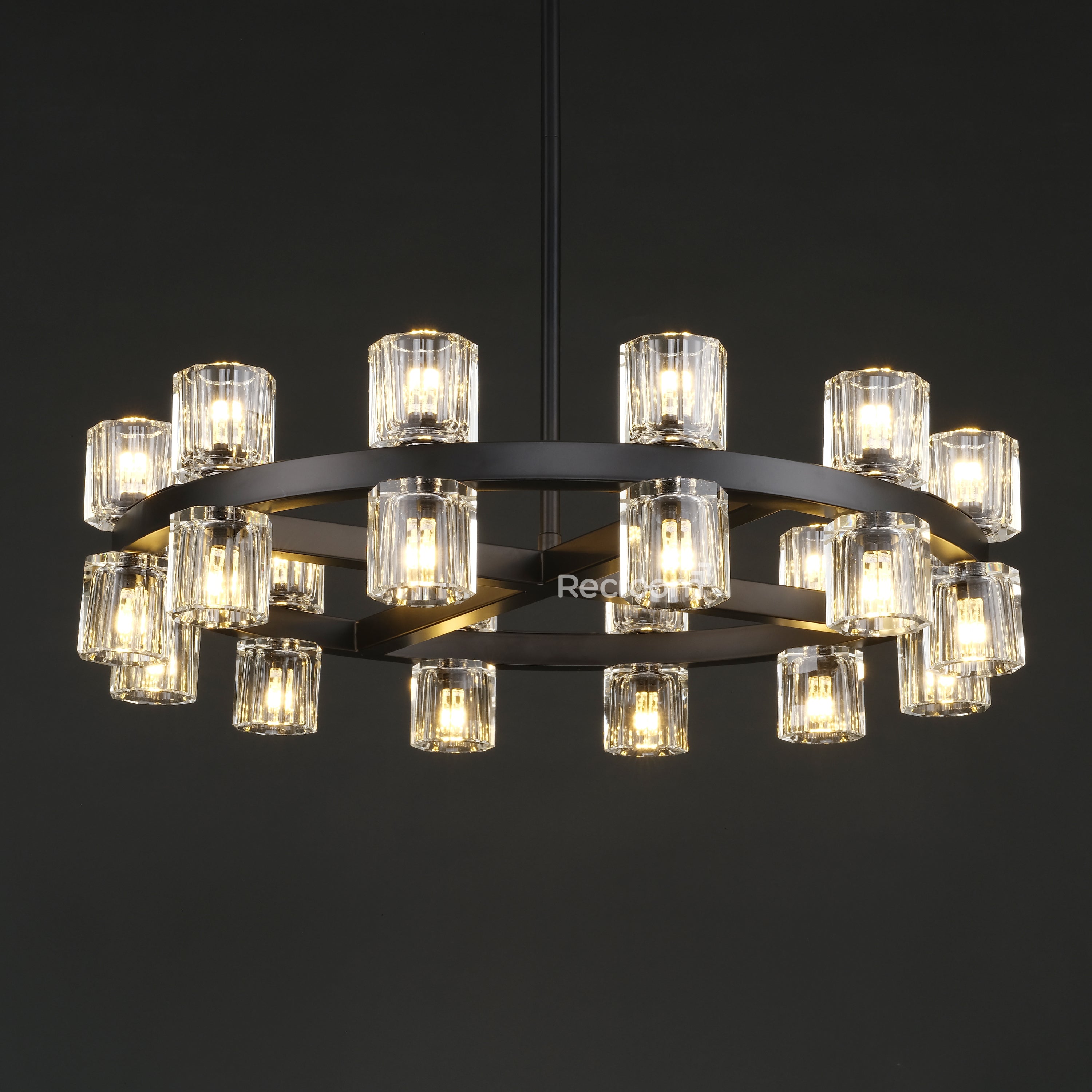 Arcachonest Round Chandelier 24" - Zonesus