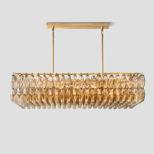Chia Rectangular Chandelier 54" - Zonesus