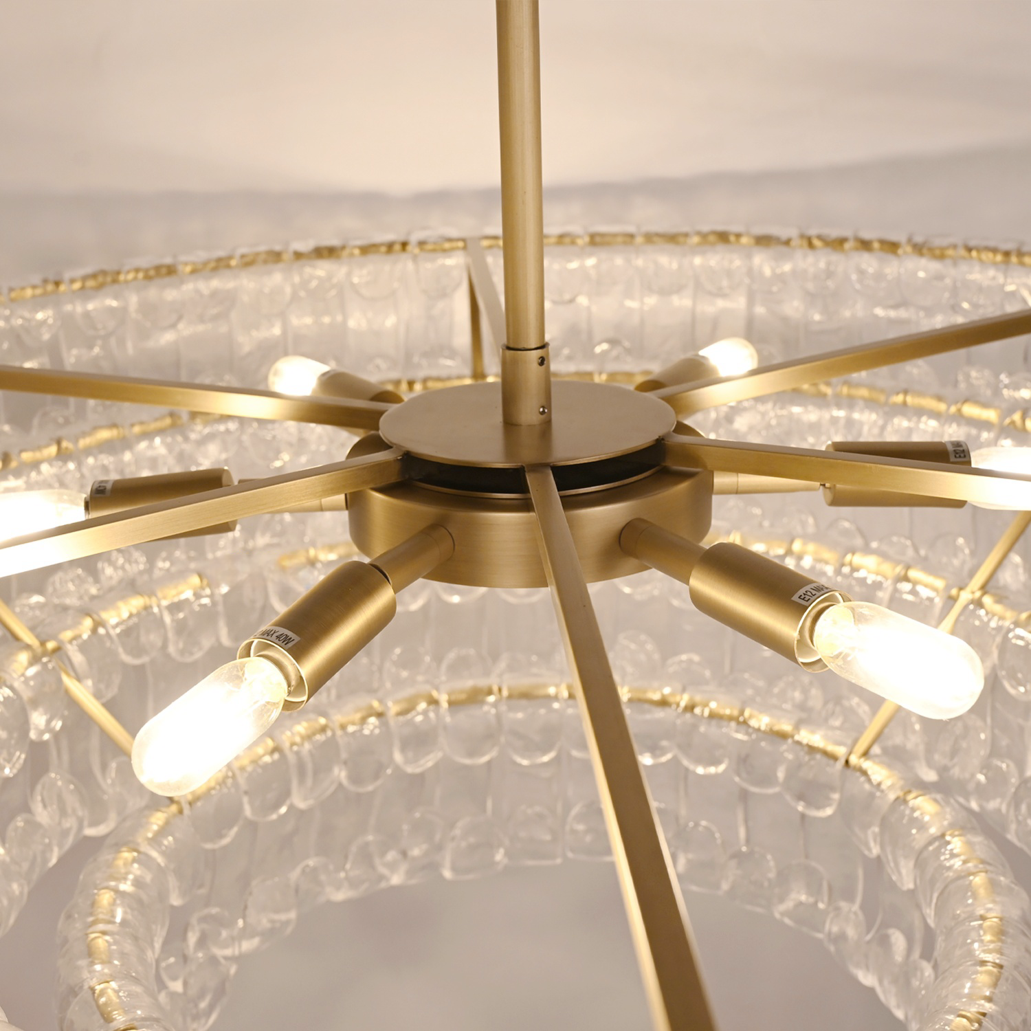 Ghiaccio Round Chandelier36" 48" 60" - Zonesus