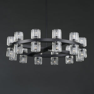 Arcachonest Round Chandelier 24" - Zonesus