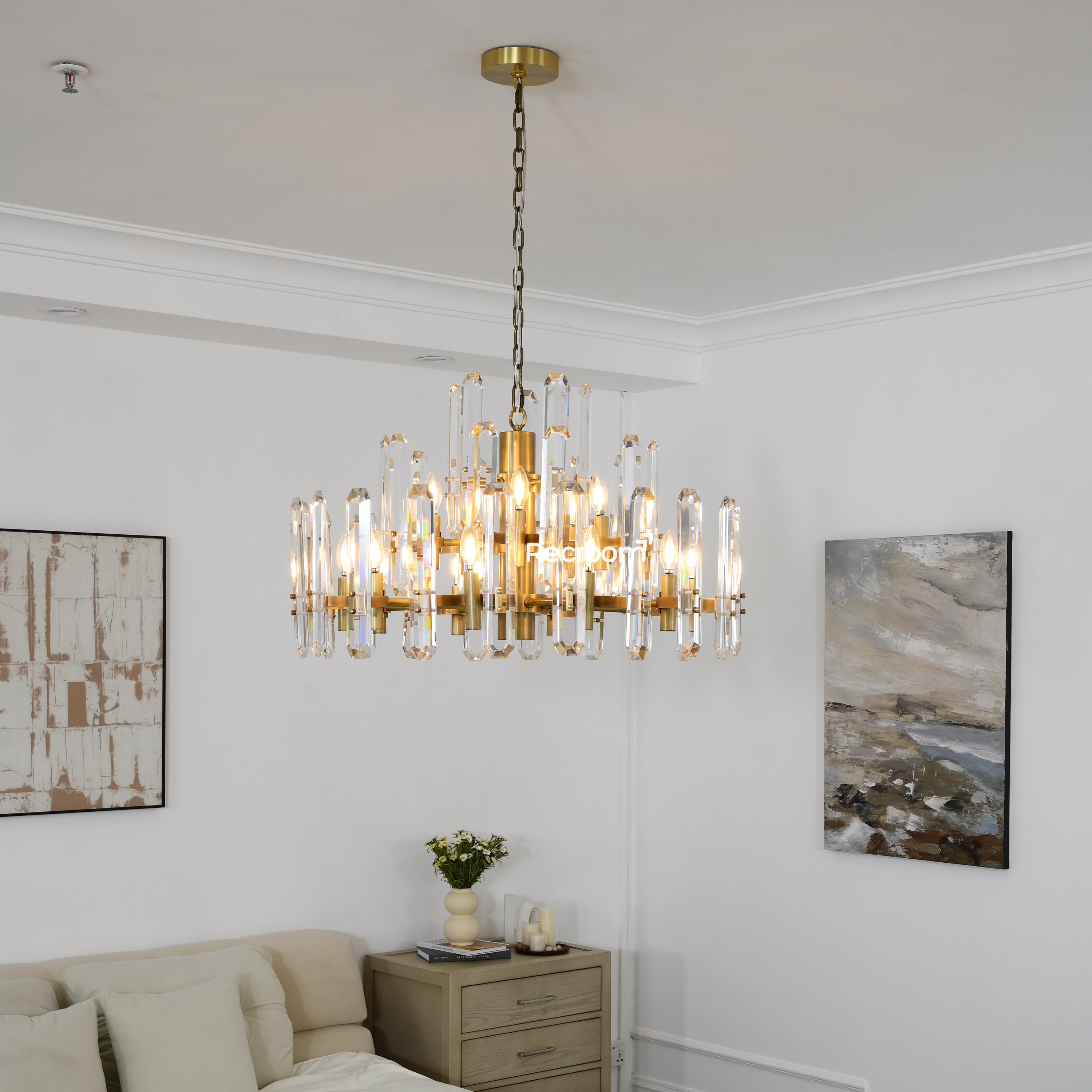 Bonington Round Chandelier 36" - Zonesus