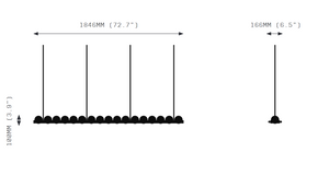 Cervine Ouranos II Linear Chandelier - Zonesus
