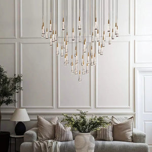 Solitaire Crystal Round Chandelier 17" 24" 36" 40'' 48'' 58"D - Zonesus