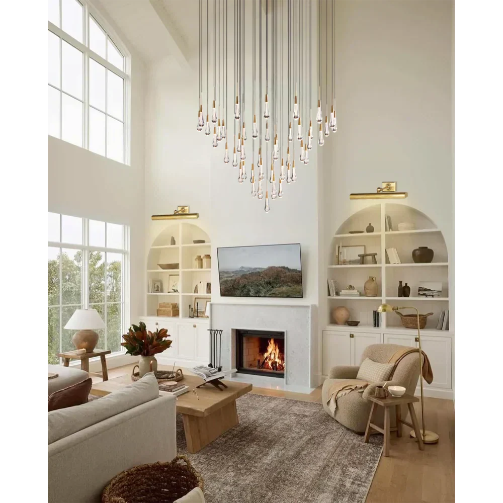 Solitaire Round Chandelier 58"D - Zonesus