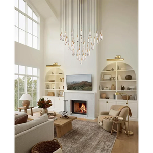 Solitaire Round Chandelier 58"D - Zonesus