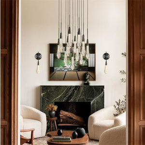 Solitaire Crystal Round Chandelier 17" 24" 36" 40'' 48'' 58"D - Zonesus